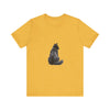 A cozy black cat silhouette tee, perfect for cat lovers