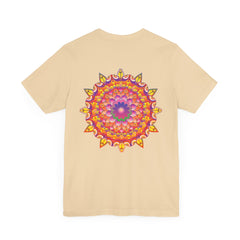 Colorful and intricate mandala design t-shirt promoting spiritual peace and harmony