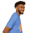 Lotus Mandala Unisex T-Shirt featuring a hand-drawn unique design by Blululi