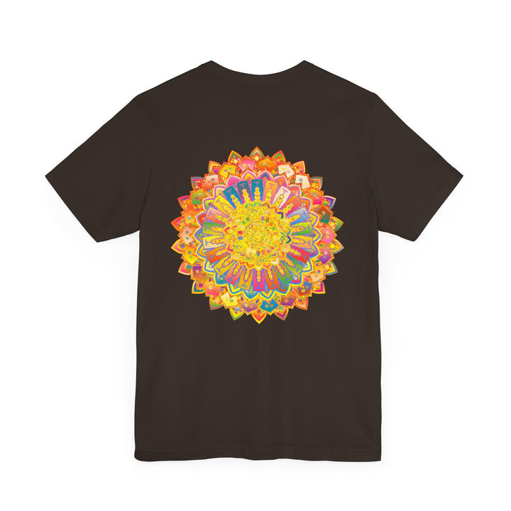 Vibrant Mandala Tee with intricate spiritual design for inner peace and harmony