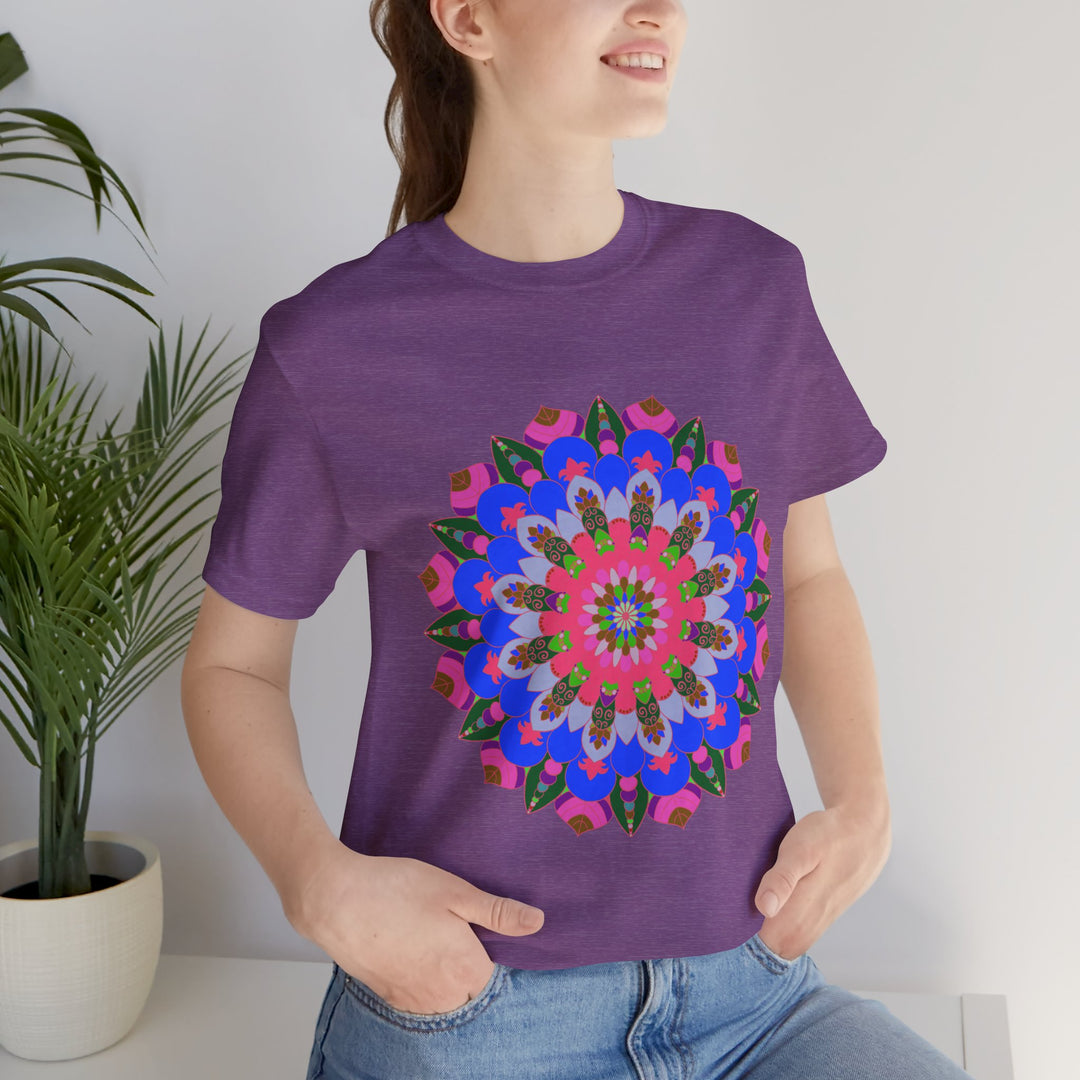 Colorful Mandala Geometric T-Shirt with intricate patterns and vibrant hues