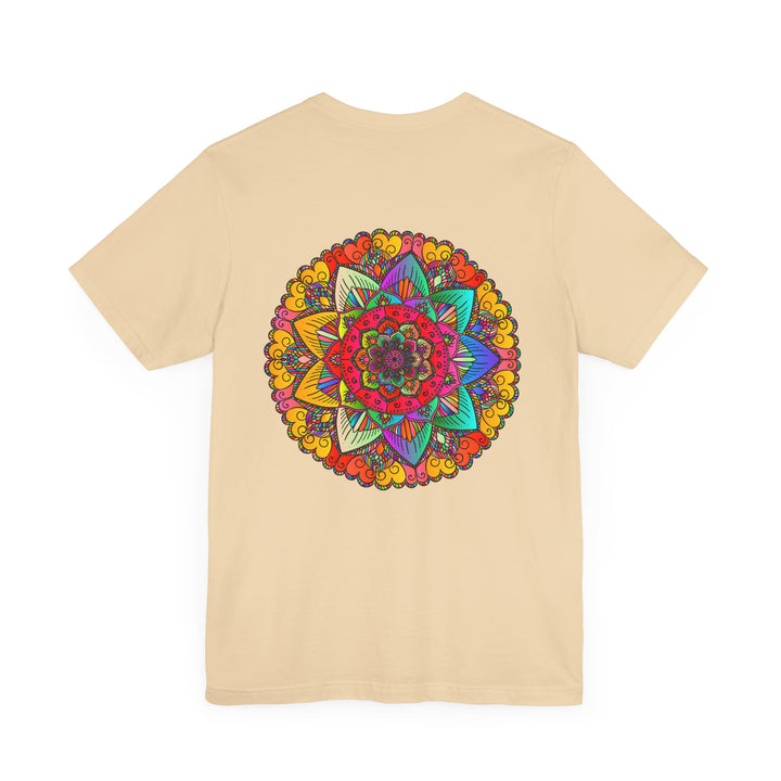 Colorful Mandala Peace & Harmony T-Shirt with Spiritual Design, perfect for embracing positivity and tranquility in your wardrobe