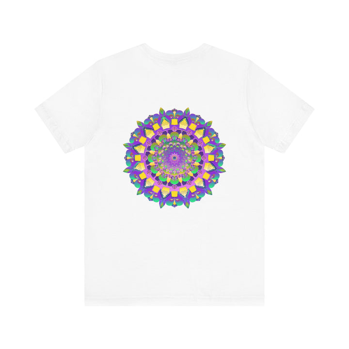 Vibrant Mandala Tee featuring intricate spiritual design for peace and harmony