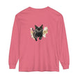 Black Cat Watercolor Sprint Unisex T-Shirt featuring a vibrant watercolor print of a black cat on a black t-shirt