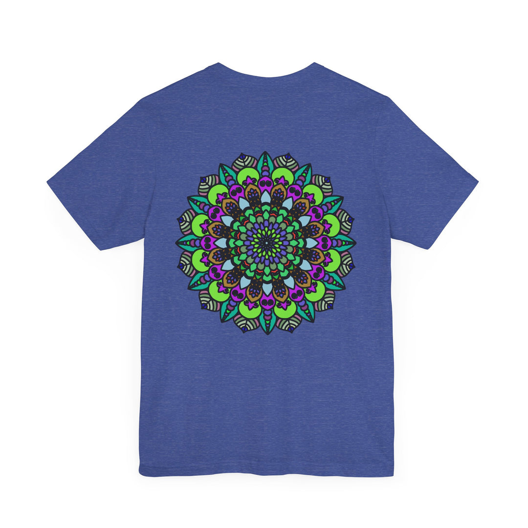 Beautiful Mandala Peace Tee featuring intricate design promoting spiritual harmony and peace in vibrant colors