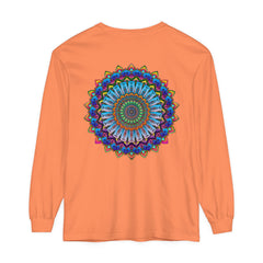 Colorful and intricate mandala design long sleeve t-shirt for both men and women