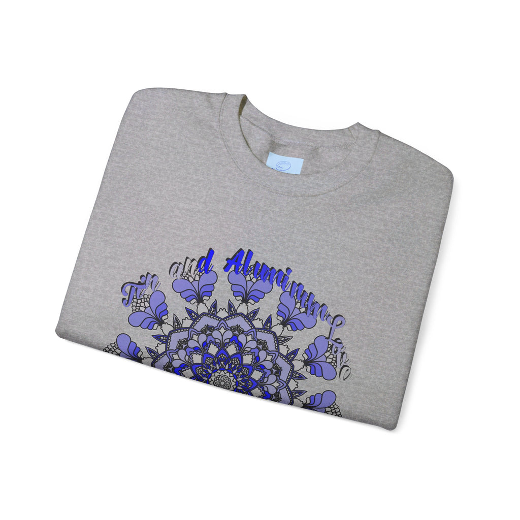 10th Anniversary Tin and Aluminum Love Unisex Sweatshirt in comfortable fabric