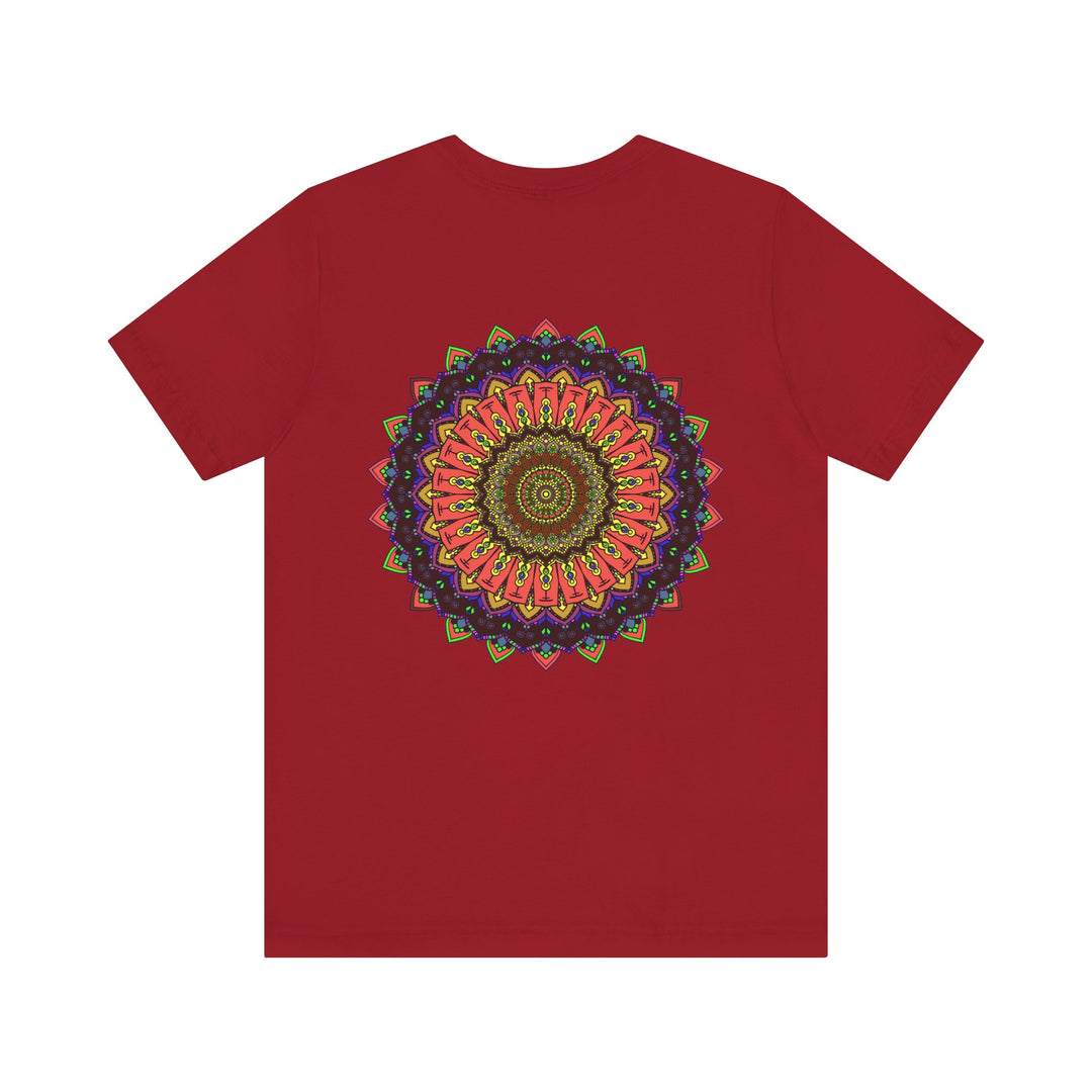 Beautiful mandala tee with intricate design promoting spiritual harmony and peace