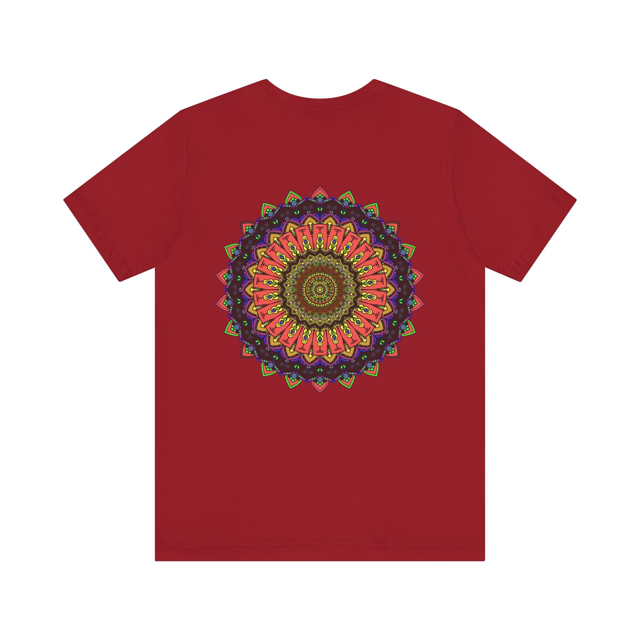 Beautiful mandala tee with intricate design promoting spiritual harmony and peace