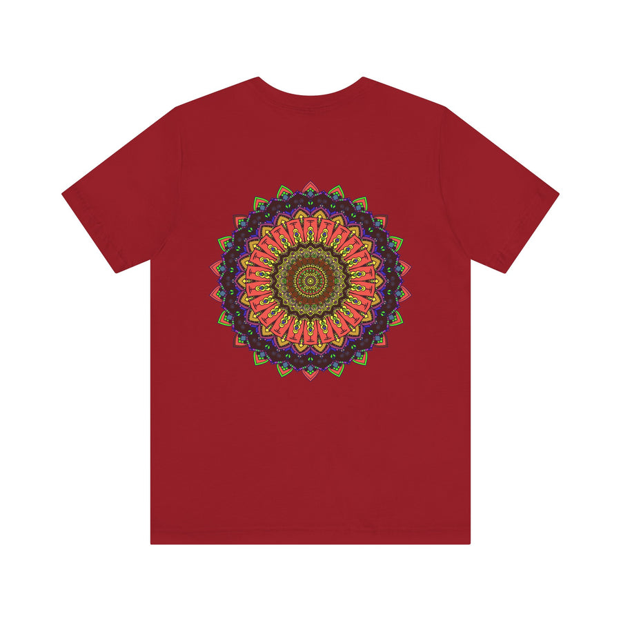 Beautiful mandala tee with intricate design promoting spiritual harmony and peace