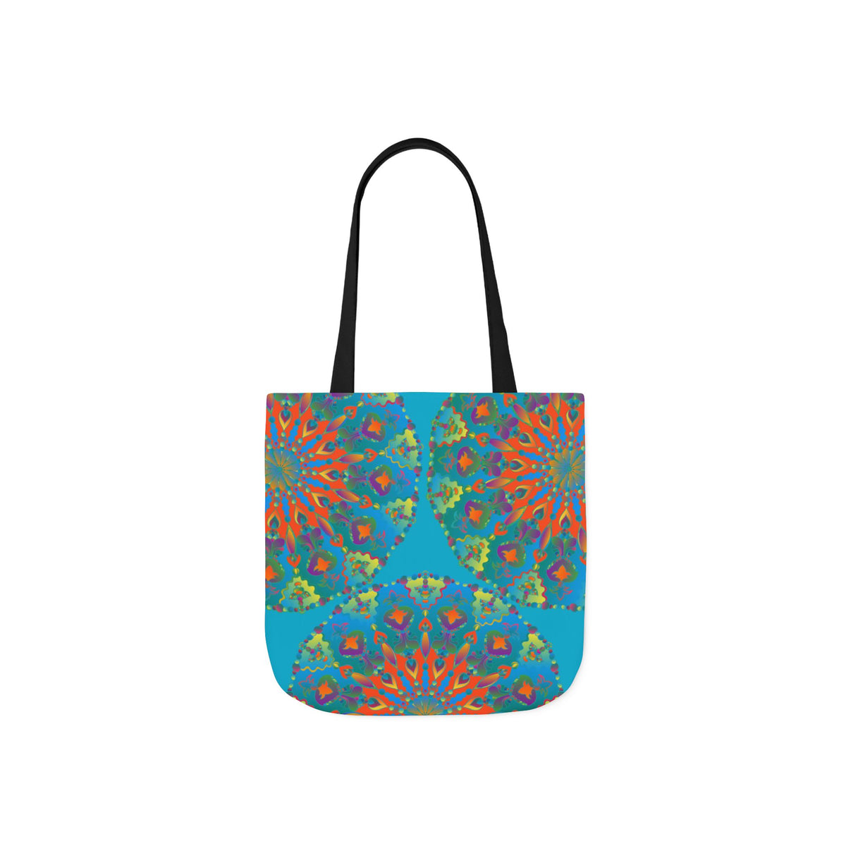 Canvas Tote Bag in Bright Tropical Colors for Summer Fun