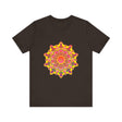 Colorful and intricate mandala design tee shirt for spiritual and artistic individuals