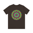 Stunning mandala t-shirt with vibrant colors and peaceful message
