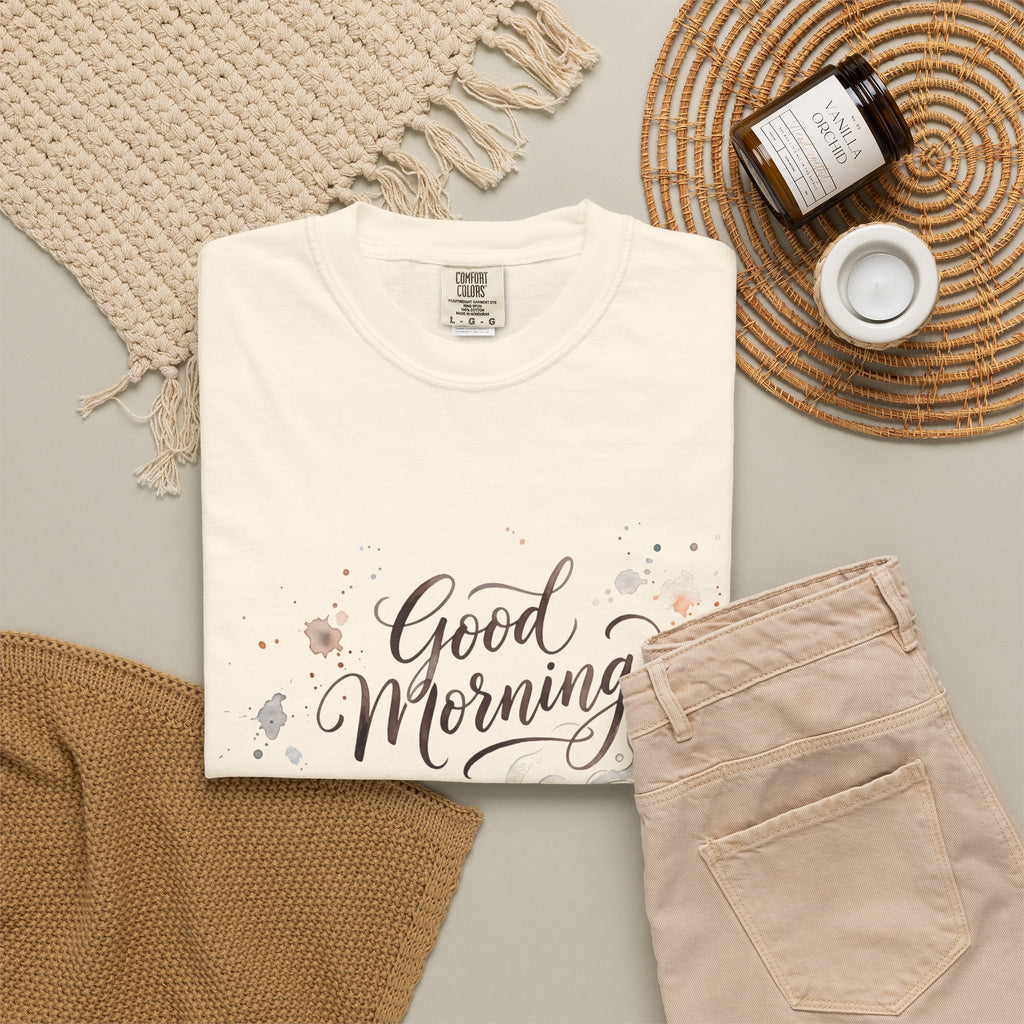 Good Morning Cat Coffee T-Shirt