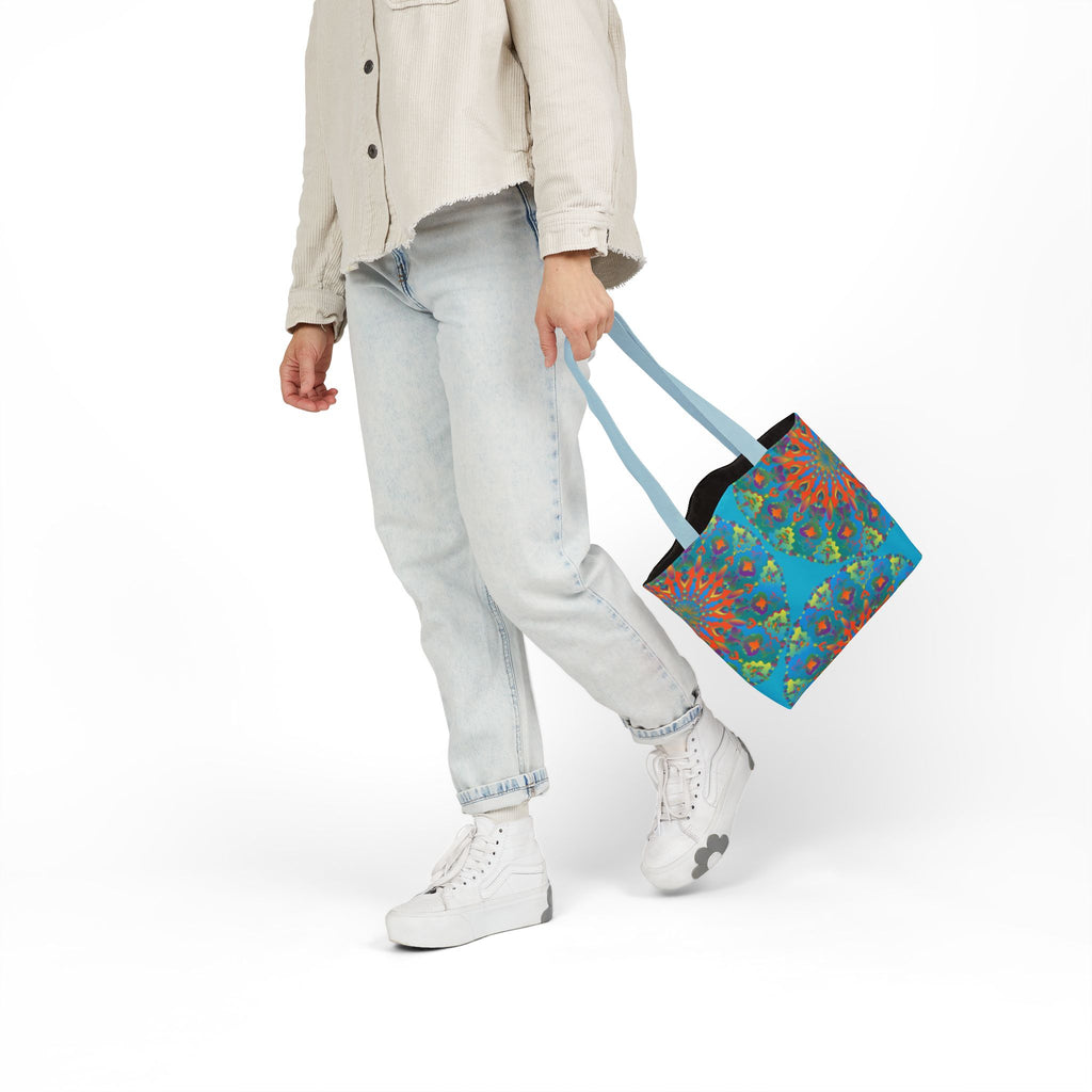 Canvas Tote Bag in Bright Tropical Colors for Summer Fun
