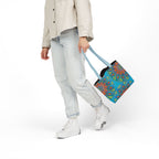 Canvas Tote Bag in Bright Tropical Colors for Summer Fun