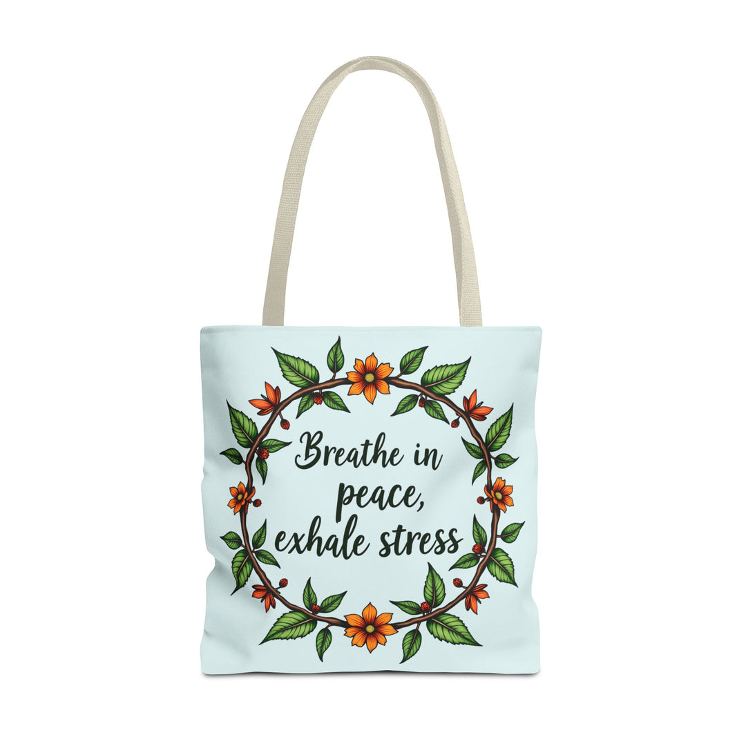 Beautiful and stylish Flower Crown Tote Bag - Serene Style with delicate floral print and spacious design for everyday use and effortless elegance