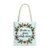 Beautiful and stylish Flower Crown Tote Bag - Serene Style with delicate floral print and spacious design for everyday use and effortless elegance