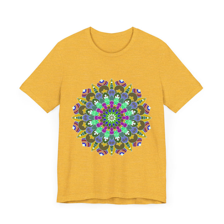 Colorful Mandala Peace T-Shirt featuring spiritual art and vibrant colors