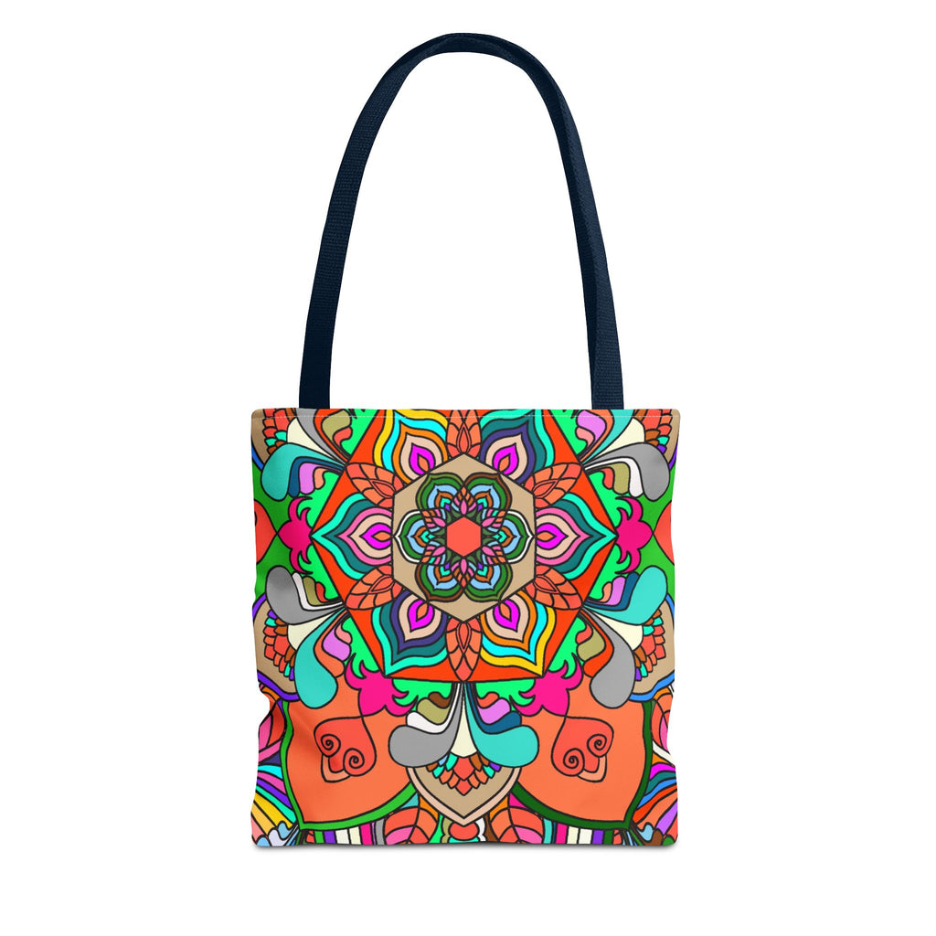 Colorful Mandala Tote Bag — Vibrant Boho All-Over Print Beach & Market Tote
