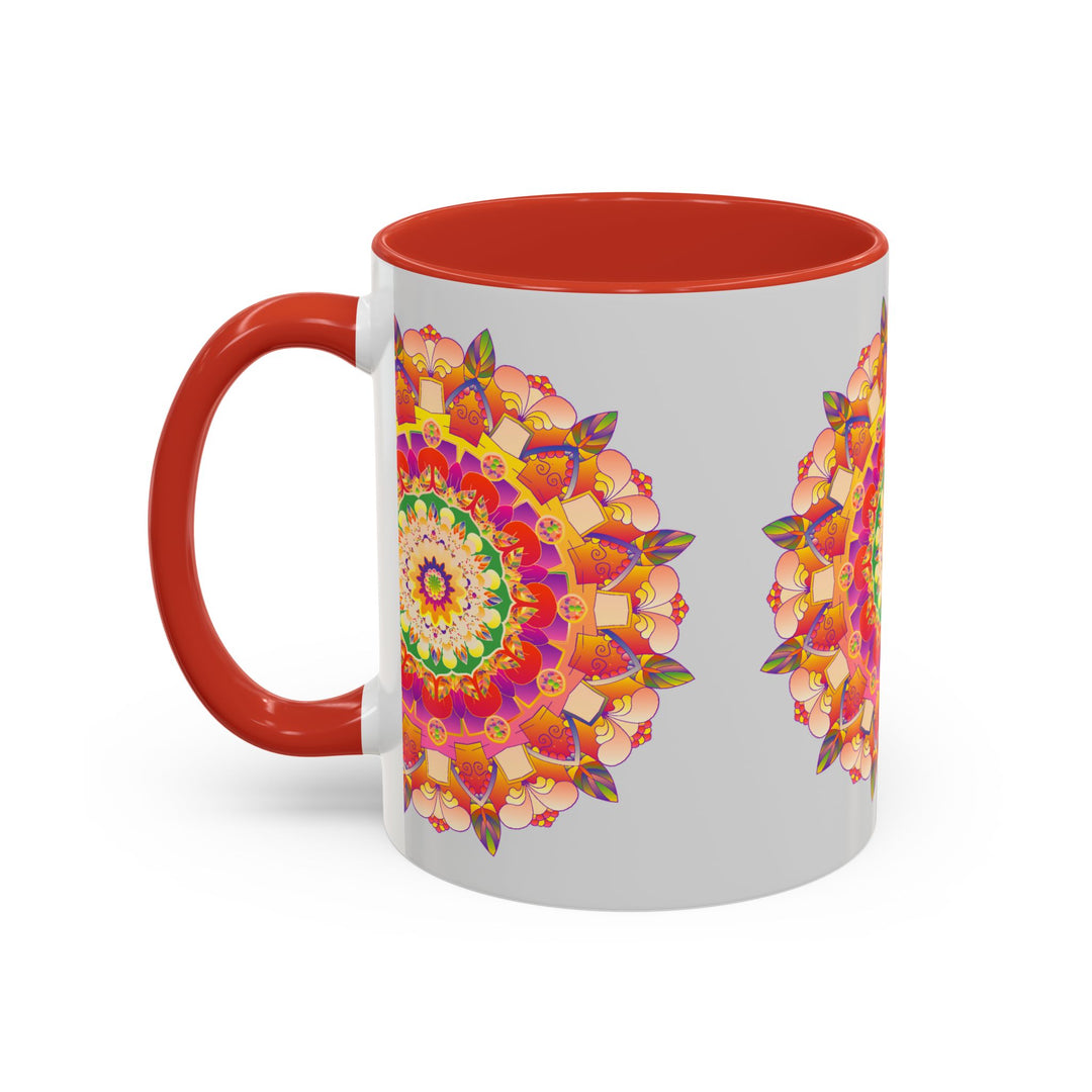 Beautiful coffee mug with intricate mandala art design