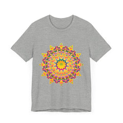 Vibrant Mandala T-Shirt featuring colorful, spiritual art and intricate design