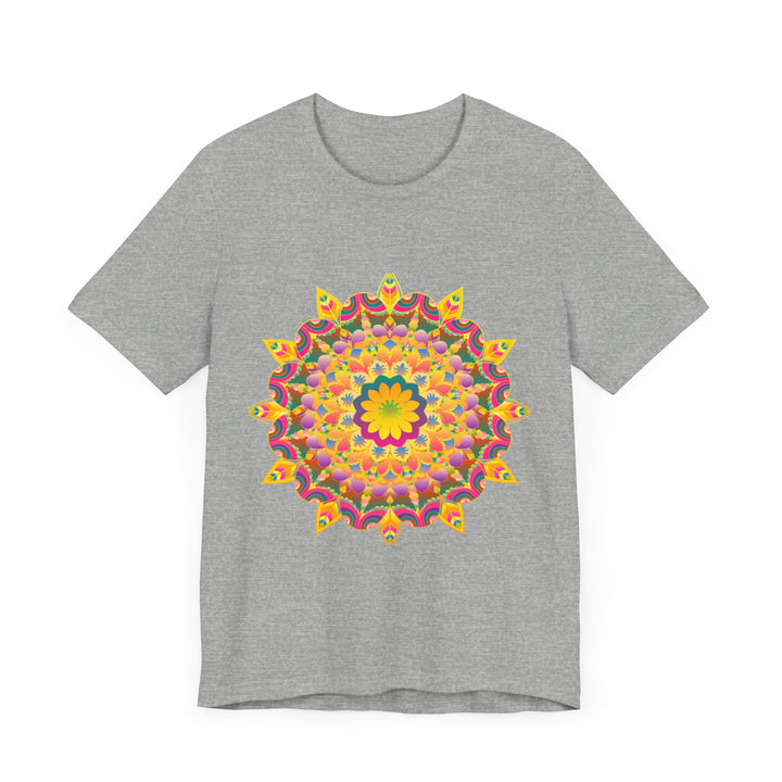 Vibrant Mandala T-Shirt featuring colorful, spiritual art and intricate design