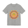 Vibrant Mandala T-Shirt featuring colorful, spiritual art and intricate design