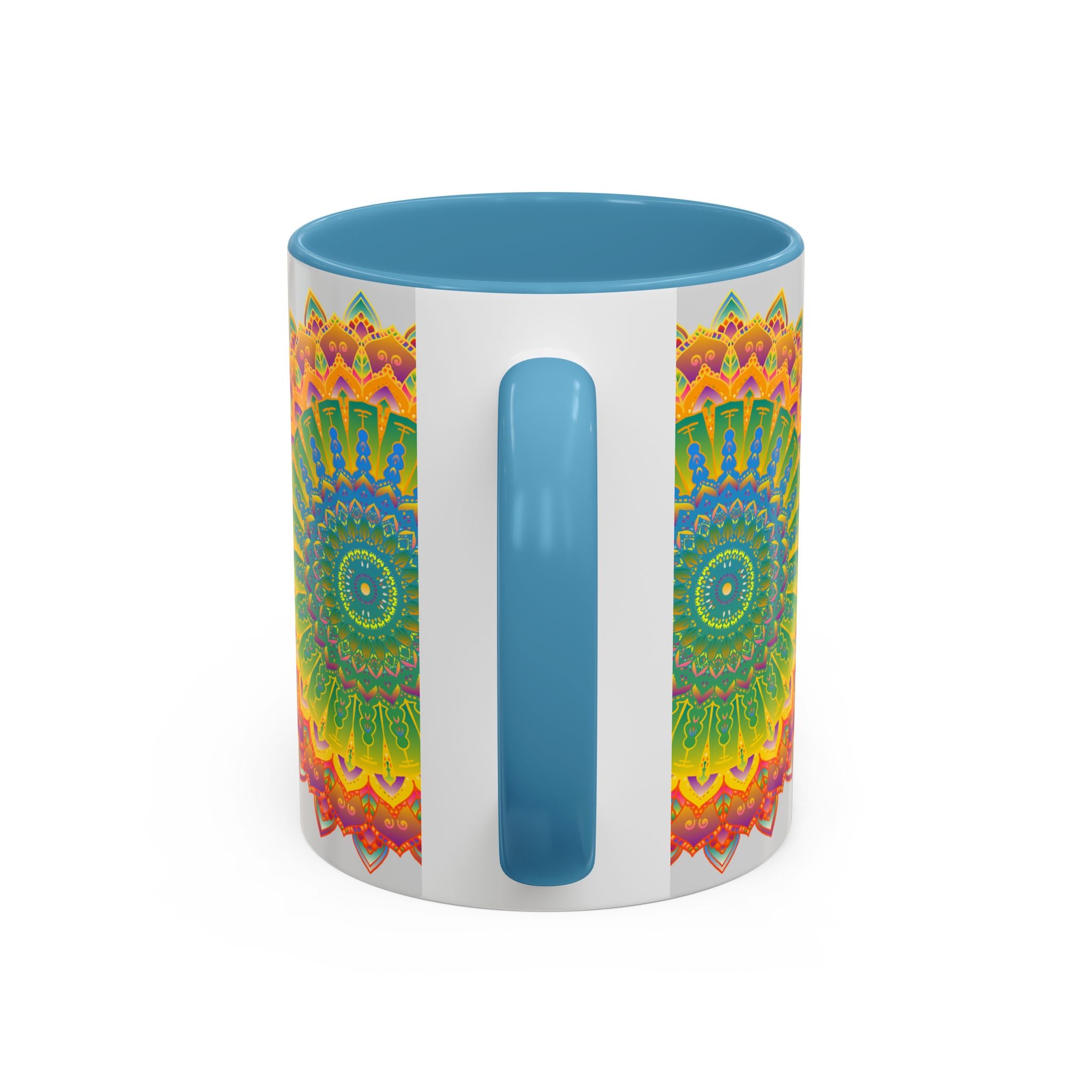  Colorful and intricate mandala art on a durable mug