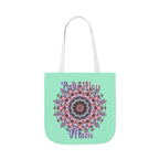 Mandala 'Love You Mom' Canvas Tote — Floral Mother's Day Gift Bag
