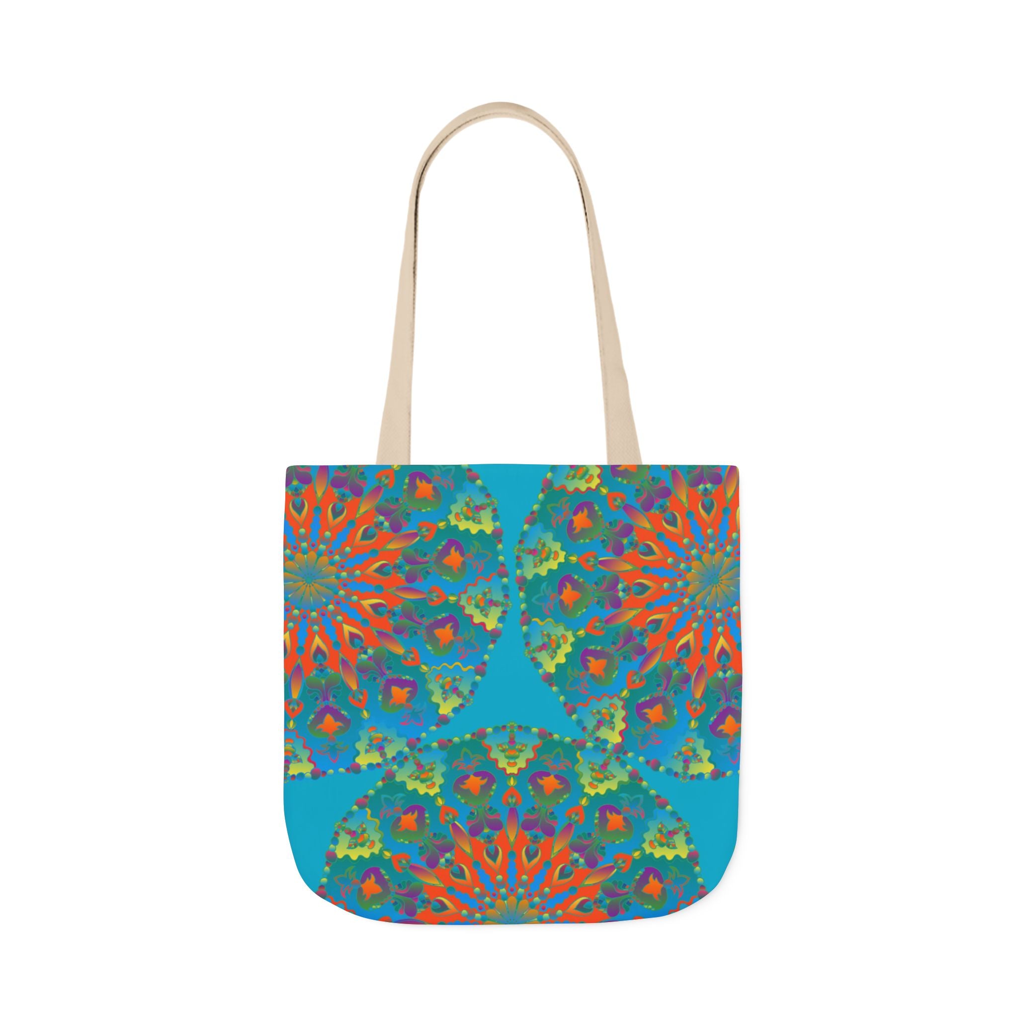 Canvas Tote Bag in Bright Tropical Colors for Summer Fun