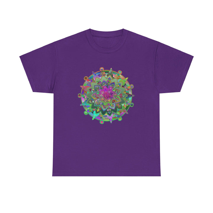 Unisex tee featuring a vibrant and eye-catching mandala design