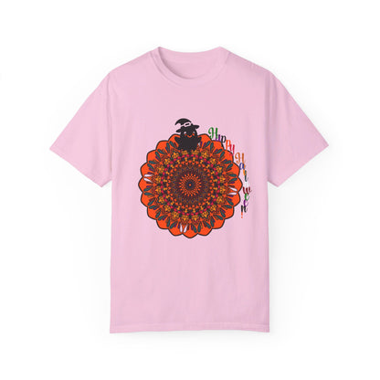 Unique Pumpkin Mandala Art T-shirt for Halloween