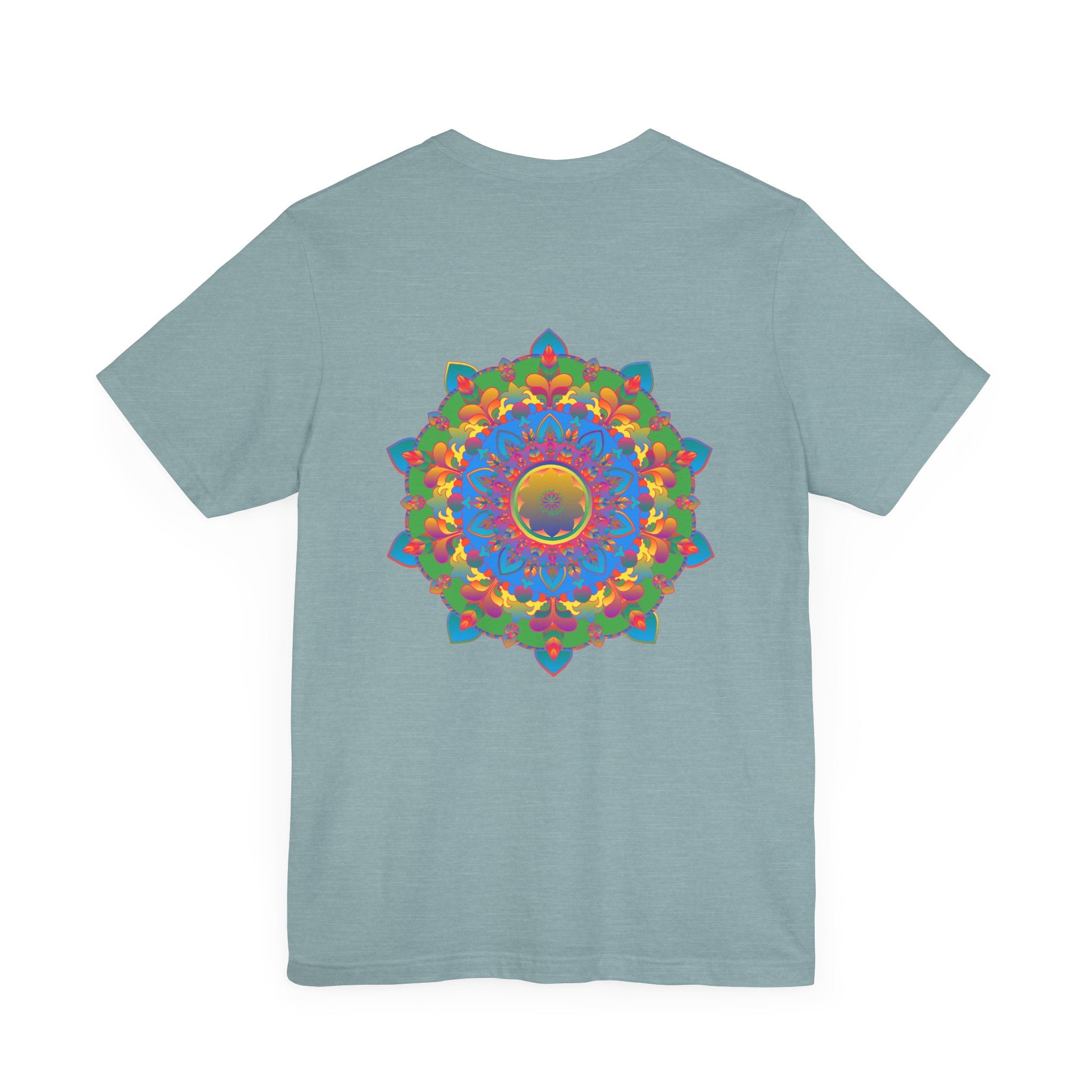 Vibrant Mandala Tee featuring intricate design symbolizing spiritual peace and harmony