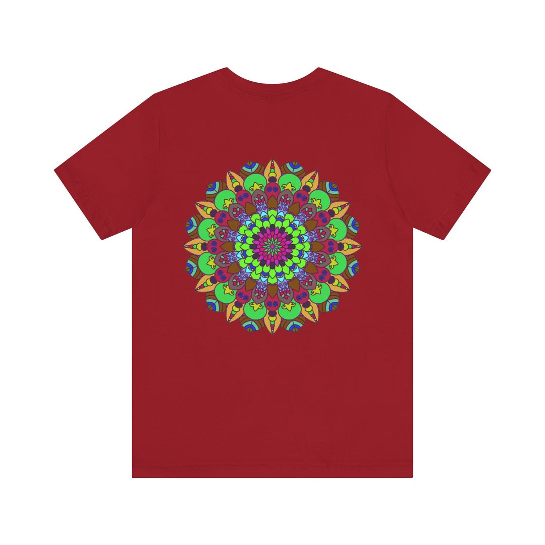 Vibrant Mandala T-Shirt with Peace and Harmony design, perfect for spreading positivity and tranquility through your wardrobe