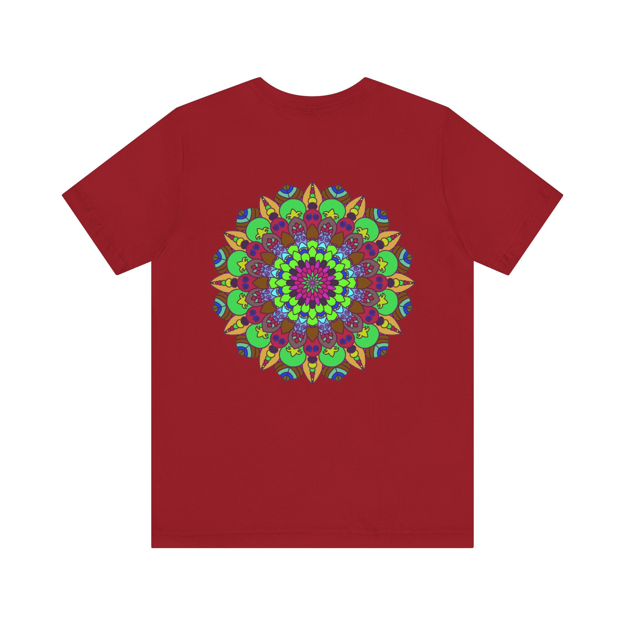 Vibrant Mandala T-Shirt with Peace and Harmony design, perfect for spreading positivity and tranquility through your wardrobe