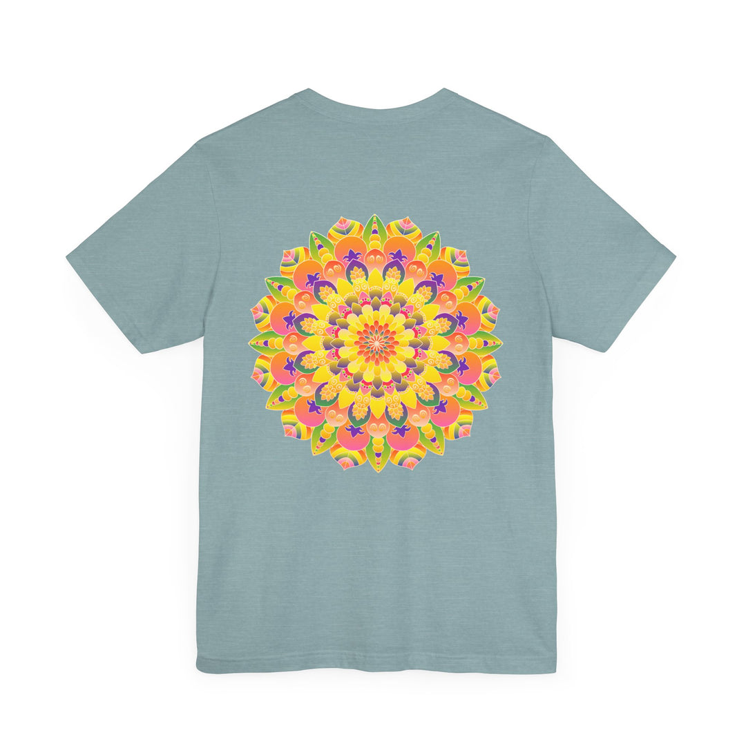 Intricate and detailed mandala tee promoting peace and harmony