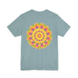 Intricate and detailed mandala tee promoting peace and harmony