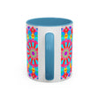 Beautiful and detailed mandala pattern on a high-quality ceramic mug