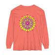 Colorful and intricate mandala design long sleeve t-shirt for vibrant and stylish fashion statement