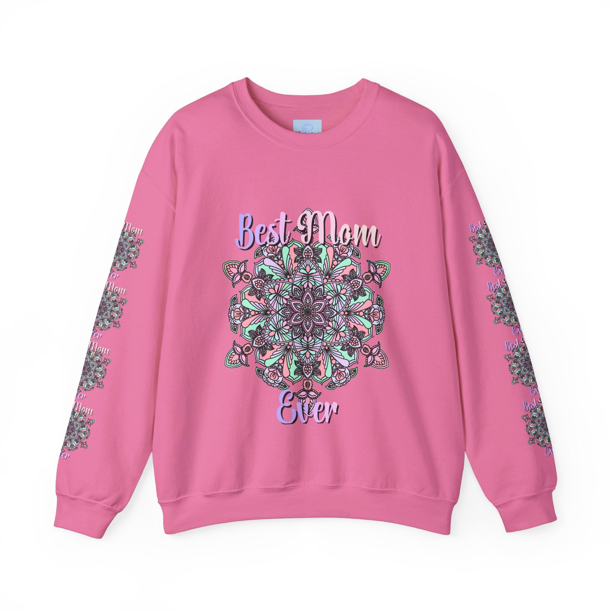 A cozy, versatile crewneck sweatshirt with a meaningful Best Mom Ever design