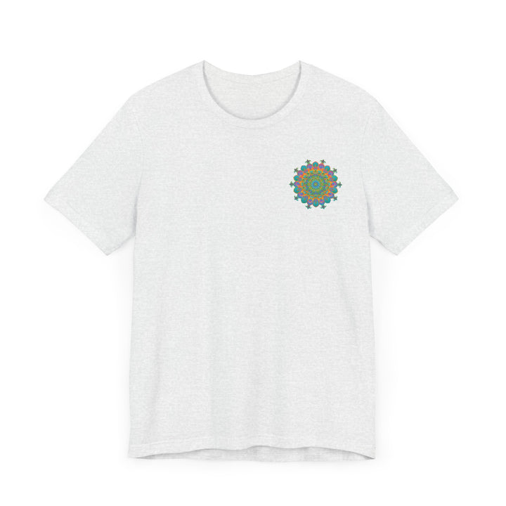 Beautiful Vibrant Mandala Tee with intricate spiritual design representing peace and harmony for a peaceful and harmonious lifestyle