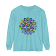 Colorful and intricate mandala design long sleeve t-shirt for vibrant style