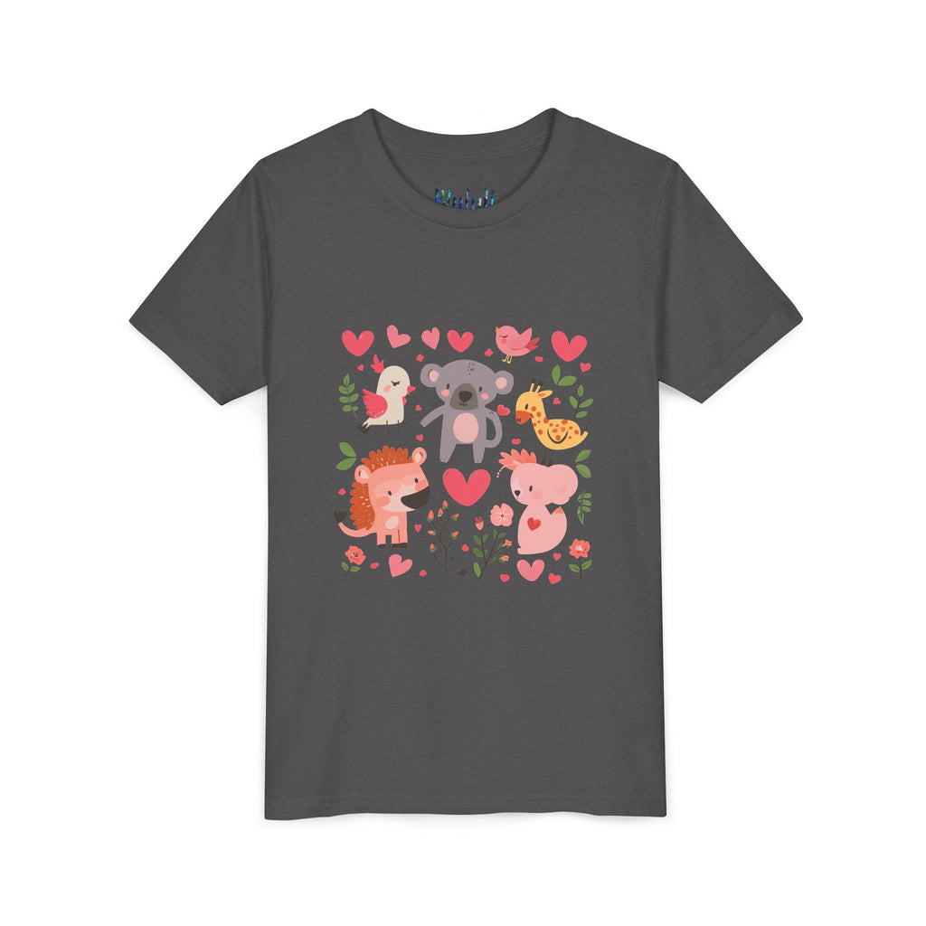Entzückendes Animal Love Jugend T-Shirt, Süßes Kindershirt, Tier Grafik T-Shirt, Kindergeschenk, Geburtstags- oder Urlaubsoutfit 