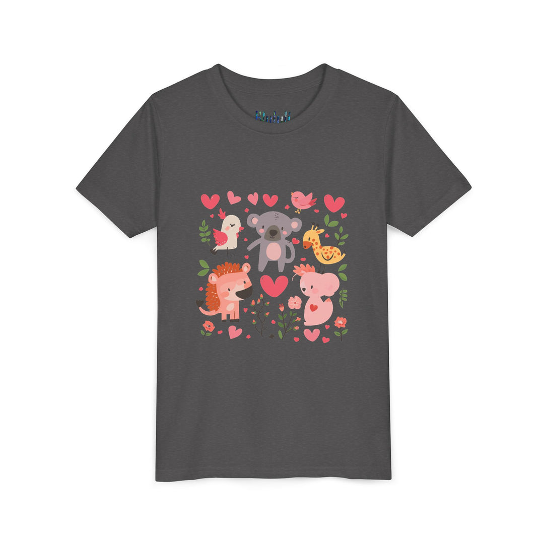 Adorable Animal Love Youth Tee, Cute Kids Shirt, Animal Graphic Tee, Children's Gift, Birthday or Holiday Outfit