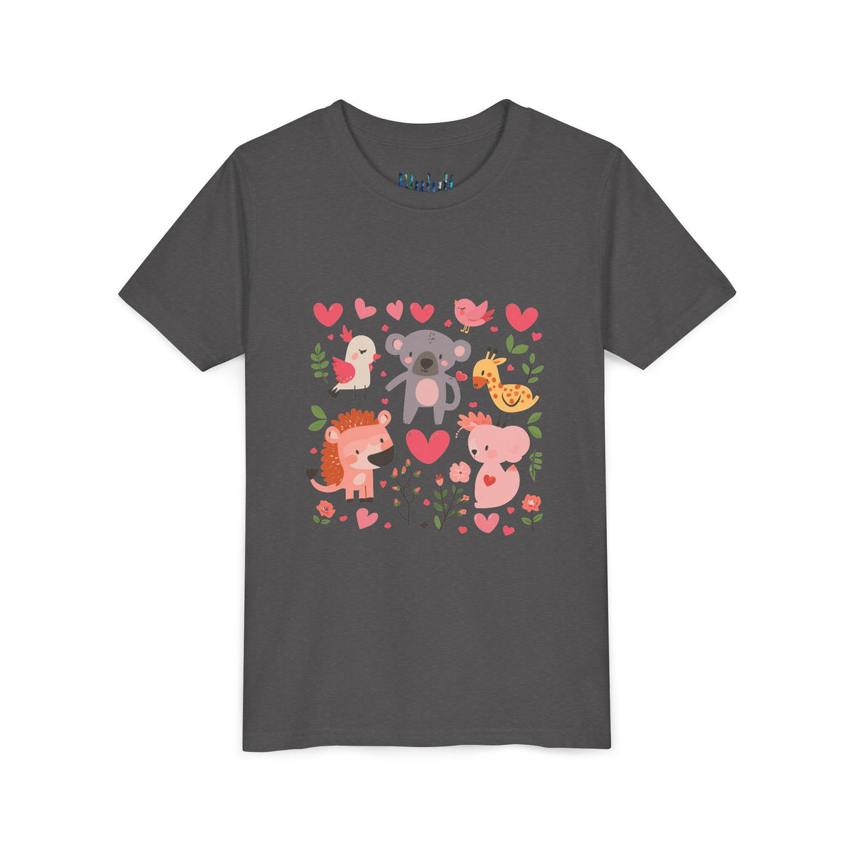 Entzückendes Animal Love Jugend T-Shirt, Süßes Kindershirt, Tier Grafik T-Shirt, Kindergeschenk, Geburtstags- oder Urlaubsoutfit 