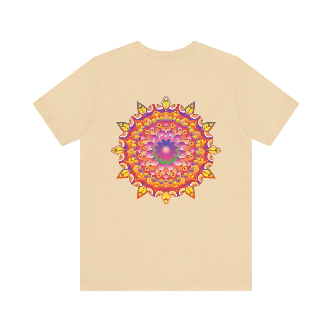 Vibrant Mandala T-Shirt featuring intricate spiritual design symbolizing peace and harmony in vibrant colors