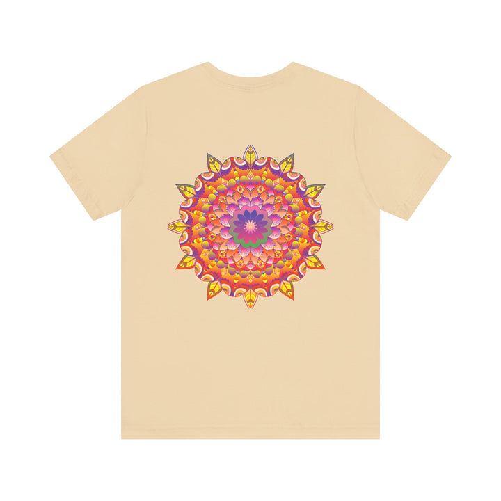 Vibrant Mandala T-Shirt featuring intricate spiritual design symbolizing peace and harmony in vibrant colors