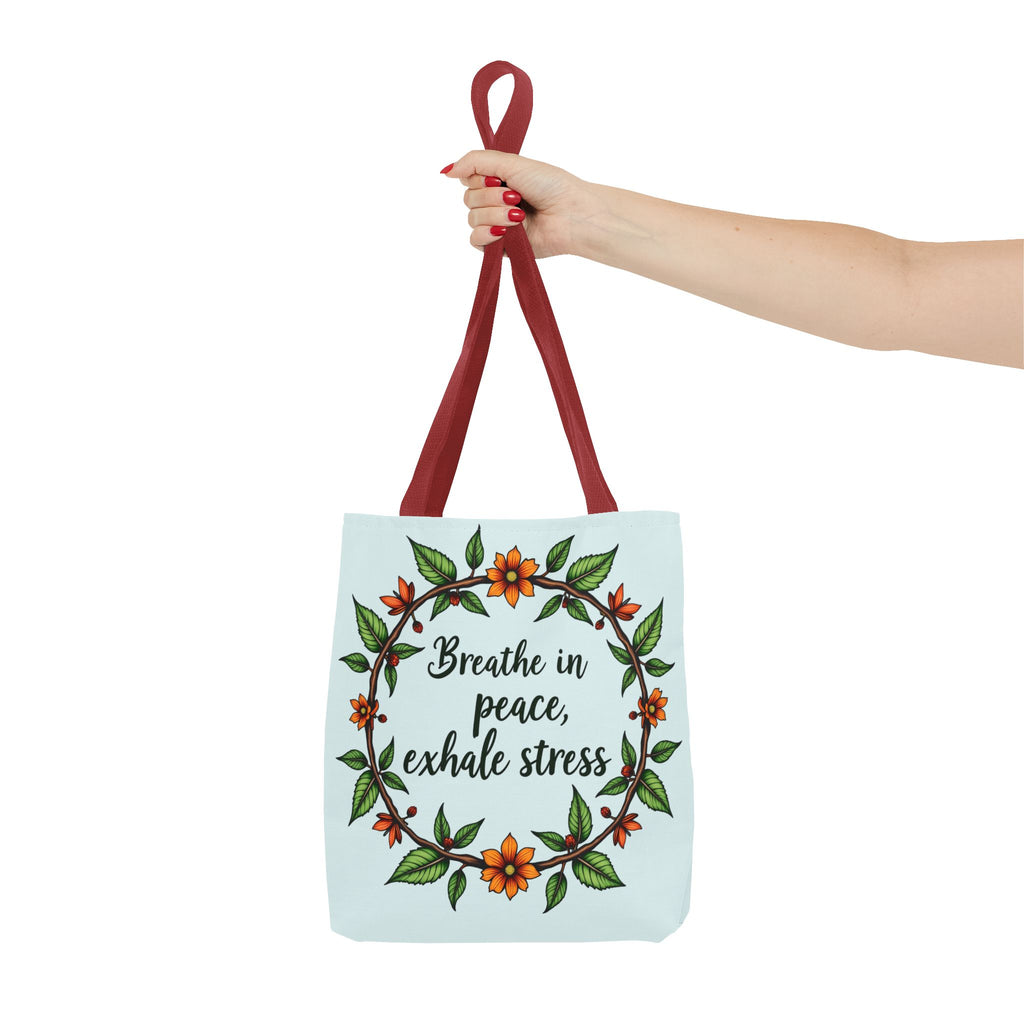 Beautiful flower crown tote bag featuring serene style and elegant design