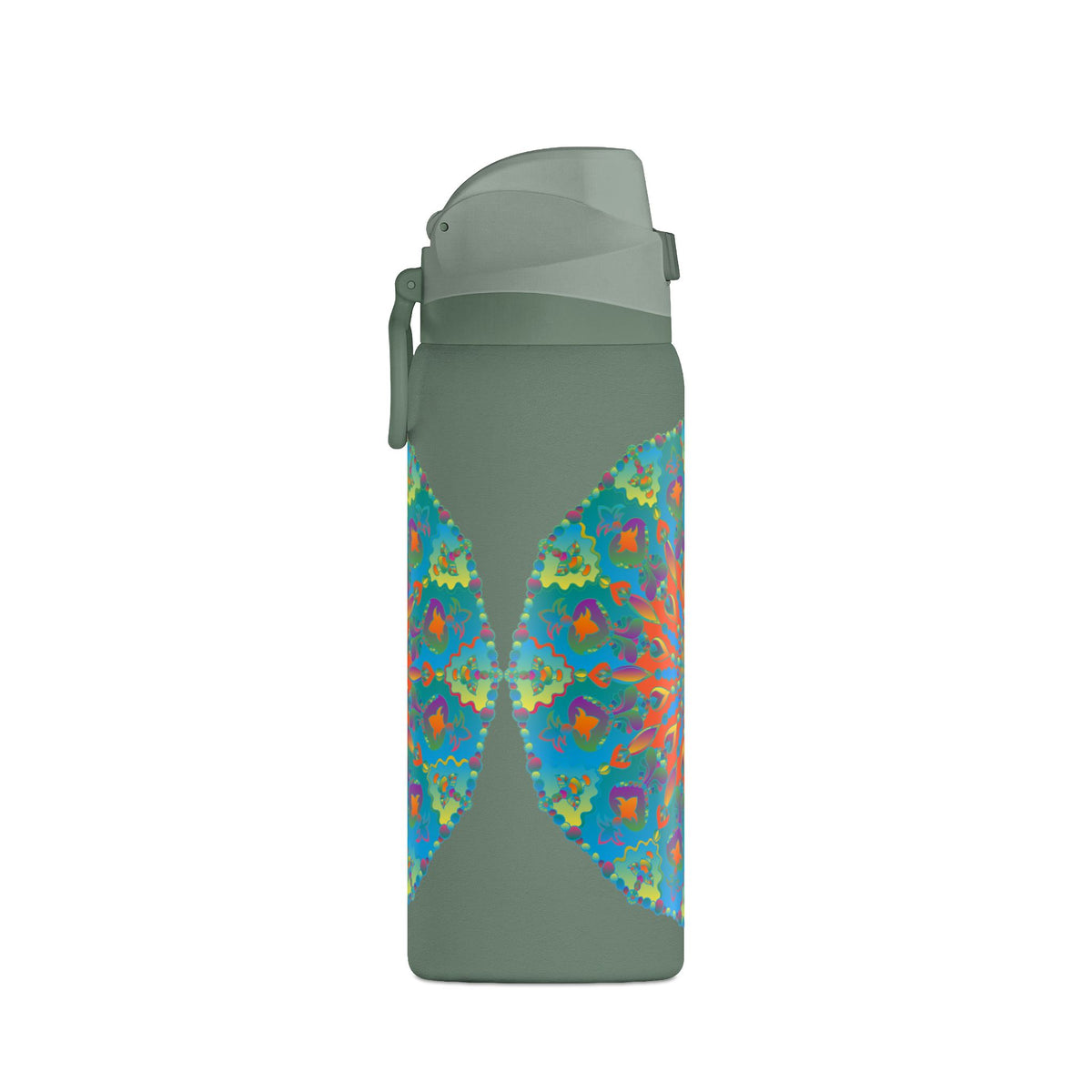 Borraccia termica da 32oz — Design mandala caleidoscopio colorato